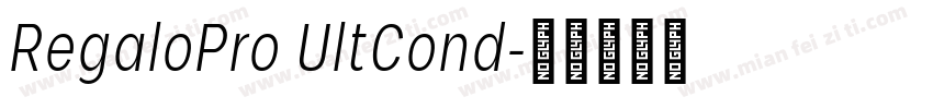 RegaloPro UltCond字体转换